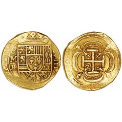 Mexico City, Mexico, cob 8 escudos, Philip V, assayer R (1729-30), rare.