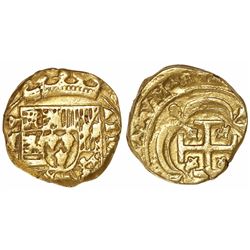 Mexico City, Mexico, cob 4 escudos, Philip V or Louis I, assayer not visible (D), rare.