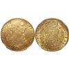 Image 1 : Santiago, Chile, bust 8 escudos, Charles IV (bust of Charles III), 1796DA, encapsulated NGC AU 58.
