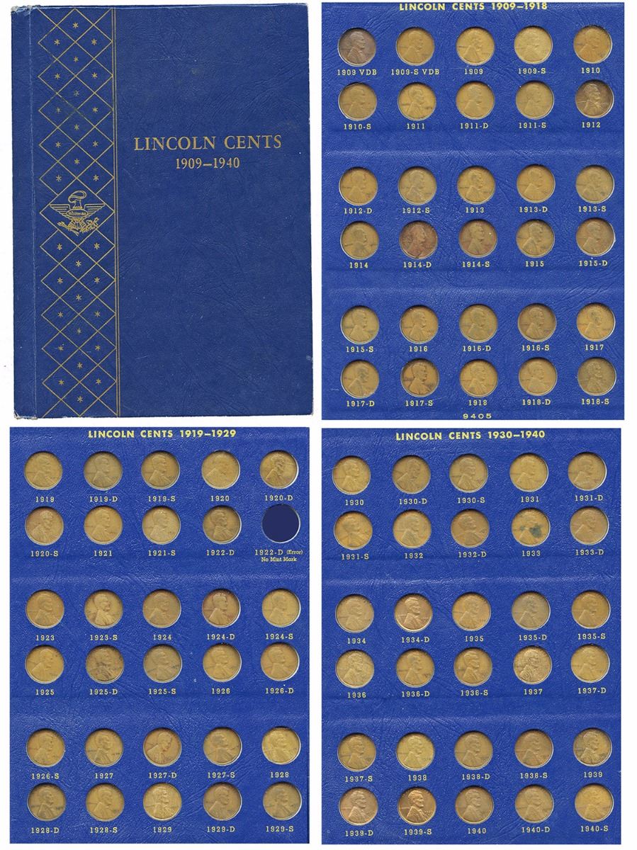 Whitman 1996-2024 Lincoln Penny Album - P,D,S Mint Coins - Collector's #4919