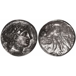 Ancient Egypt, silver tetradrachm, Ptolemy IX, Paphos mint, Year 2 (111/110 BC).