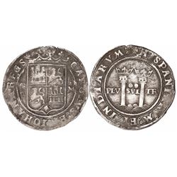 Mexico City, Mexico, 2 reales, Charles-Joanna, "Late Series," assayer G to left, mintmark M to right