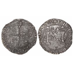 Mexico City, Mexico, 2 reales, Charles-Joanna, "Early Series," assayer P to right, mintmark M to lef