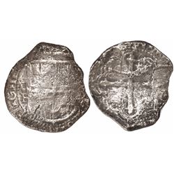 Mexico City, Mexico, cob 8 reales, Philip III, assayer F.