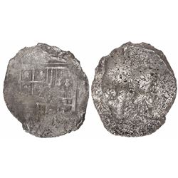 Mexico City, Mexico, cob 8 reales, Philip III, assayer not visible, ex-Mendel Peterson, very rare pr