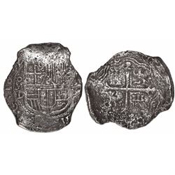 Mexico City, Mexico, cob 8 reales, 1622D, Grade 1, rare, with original tag but certificate missing.