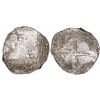 Image 1 : Potosi, Bolivia, cob 8 reales, 1617(M), date at 7 o'clock, Grade 3.