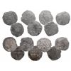 Image 1 : Lot of 7 Potosi, Bolivia, cob 8 reales, Philip III, assayers not visible, Grade 3.