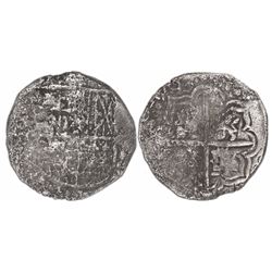Potosi, Bolivia, cob 4 reales, 1620T, Grade 3.