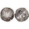 Image 1 : Potosi, Bolivia, cob 8 reales, (1650-1)O, with crowned-O countermark on cross.