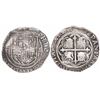 Image 1 : Mexico City, Mexico, cob 4 reales, Philip II, assayer O below mintmark oM to left.