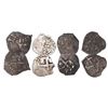 Image 1 : Lot of 4 Lima, Peru, cob 1/2R, 1725, Louis I, rare.