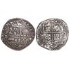 Image 1 : Potosi, Bolivia, cob 8 reales, Philip II, assayer B (3rd period).