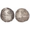 Image 1 : Potosi, Bolivia, cob 8 reales, Philip II, assayer B (5th period).