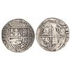 Image 1 : Potosi, Bolivia, cob 8 reales, Philip II, assayer B (5th period), borders of x's.