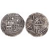 Image 1 : Potosi, Bolivia, 8 reales, Philip III assayer Q, with "1619" date tooled into legend on reverse.