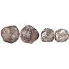 Image 1 : Lot of 2 Potosi, Bolivia, cob 8R and 4R (one each), Philip IV, assayers not visible.
