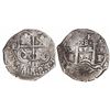 Image 1 : Potosi, Bolivia, cob 8 reales, 1655E, PH at top.