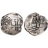 Image 1 : Potosi, Bolivia, cob 2 reales, 1655E, HP monogram at top (unique).