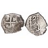Image 1 : Potosi, Bolivia, cob 2 reales, 1726Y, (Louis I).