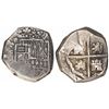 Image 1 : Segovia, Spain, cob 8 reales, Philip IV, assayer not visible.