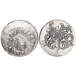 Ionia, Ephesus, AR cistophorus, after ca. 133 BC, encapsulated NGC Ch XF, strike 4/5, surface 3/5.