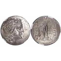 Thrace, Island of Thasos, AR tetradrachm, 2nd-1st centuries BC, imitative series (?), encapsulated N