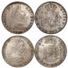 Image 1 : Lot of 2 Potosi, Bolivia, bust 8 reales, Charles IV transitional (bust of Charles III, ordinal IV): 