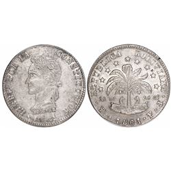 Potosi, Bolivia, 8 soles, 1861FJ.