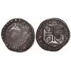 Image 1 : Brazil, 250 reis, Pedro II, crowned-"2SO" countermark (1688) on a Lisbon, Portugal, 1/2 cruzado of J