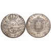 Image 1 : Brazil (Bahia mint), 960 reis, Joao VI, 1820-B, struck over a Madrid, Spain, bust 8 reales of Ferdin