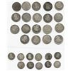 Image 2 : Large lot of 30 Santiago, Chile, bust 1 reales (19) and 1/2 reales (11), Charles III through Ferdina