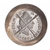 Image 1 : Dominican Republic, obverse die for 100 gold pesos pattern 1980 (X-canceled), rare.
