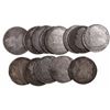 Image 1 : Lot of 13 Guatemala bust 2 reales, Charles IV through Ferdinand VII, dates as follows: 1790M, 1791M,