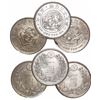 Image 1 : Lot of 3 Japanese 1 yen, ca. 1897, with "gin" countermark to left of center on each.