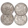 Image 1 : Lot of 2 Mexico City, Mexico, pillar 8 reales, Philip V, 1739MF and 1746MF, both with chopmarks as c