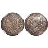 Image 1 : Mexico City, Mexico, pillar 1 real, Charles III, 1767M, encapsulated NGC AU details / surface hairli