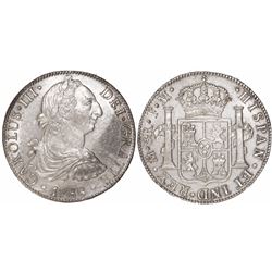 Mexico City, Mexico, bust 8 reales, Charles III, 1788FM.