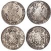 Image 1 : Lot of 2 Mexico City, Mexico, bust 8 reales, Charles IV, 1798FM and 1799FM.