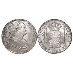 Mexico City, Mexico, bust 8 reales, Charles IV, 1805TH.