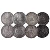 Image 1 : Lot of 4 Mexican cap-and-rays 8 reales, various mints and dates: 1834ZsOM, 1838ZsOM, 1841CaRG and 18