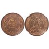 Image 1 : Mexico City, Mexico, copper 2 centavos, 1920, encapsulated NGC MS 62 RB.
