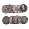 Image 1 : Large lot of 14 Lima, Peru, bust 1R, Charles III through Ferdinand VII, dates as follows: 1773JM, 17