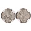 Image 1 : Arequipa, Peru, 1/4 real, 1839, encapsulated NGC MS 62, rare.
