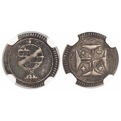 Lisbon, Portugal, vintem, Joao V, undated (1734-47), encapsulated NGC VF 35.