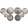 Image 1 : Mixed lot of 4 Spanish and Spanish colonial minors (pillars and busts): 4R Madrid 1792MF; 2R Potosi 