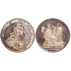Great Britain, silver medal, George I, 1714, coronation.