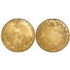 Image 1 : Cuzco, Peru, 8 pesos-sized gold medal, 1839, victory by General and President Agustin Gamarra over t