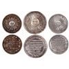 Image 1 : Lot of 3 Lima, Peru, silver proclamation medals, Independence / San Martin, dated 1821, 1863 and 186