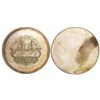 Image 1 : Peru, uniface silver medal (trial strike), ca. 1880, ironclad Huascar (War of the Pacific).